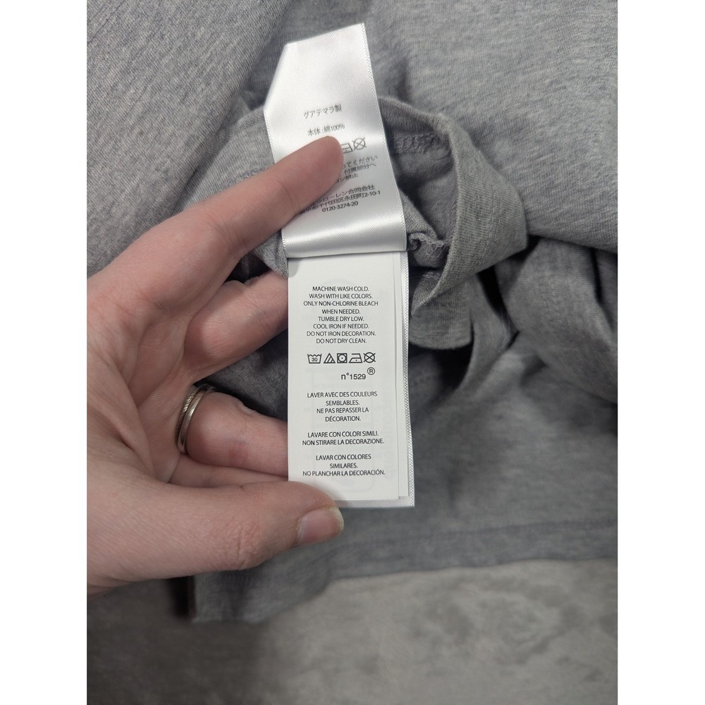 Polo Ralph Lauren Hooded Shirt Mens XL Gray Polo Bear Christmas Long Sleeve NWT - Picture 12 of 13